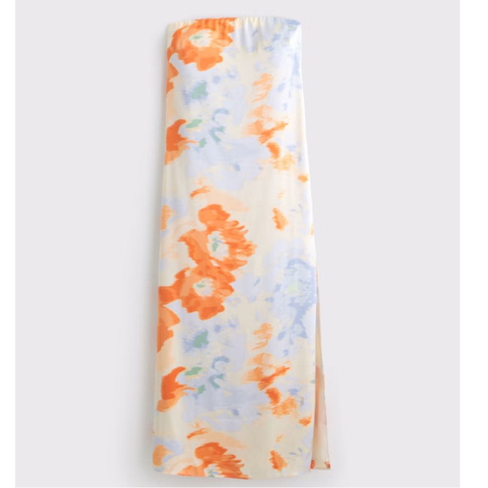 A&F Julia Strapless Slip Maxi Dress